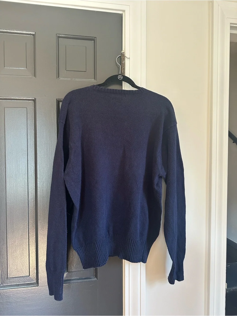 Vintage 90's Polo Ralph Lauren Navy Blue Sweater, Size Large